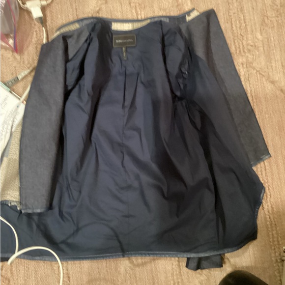 NWOT BCBG MAXAZARIA DENIM PATCHWORK JAKOB MOTO JACKET SZ. S - Picture 13 of 14